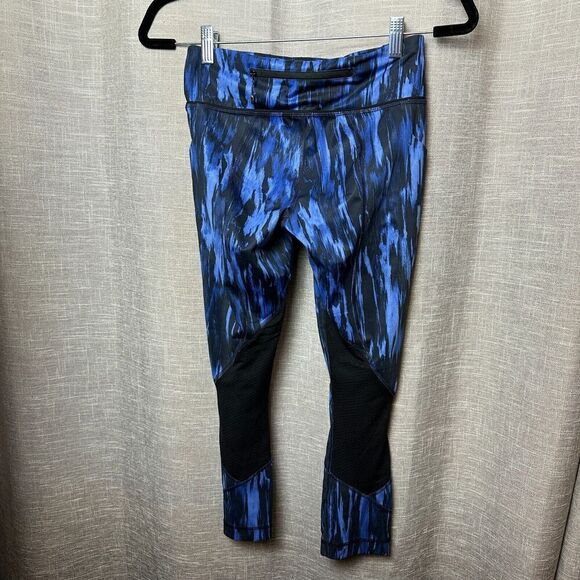 2/$30 Lululemon All Meshed Up 7/8 Leggings Size 4 Painted Animal Sprinkler Yoga - Picture 14 of 15